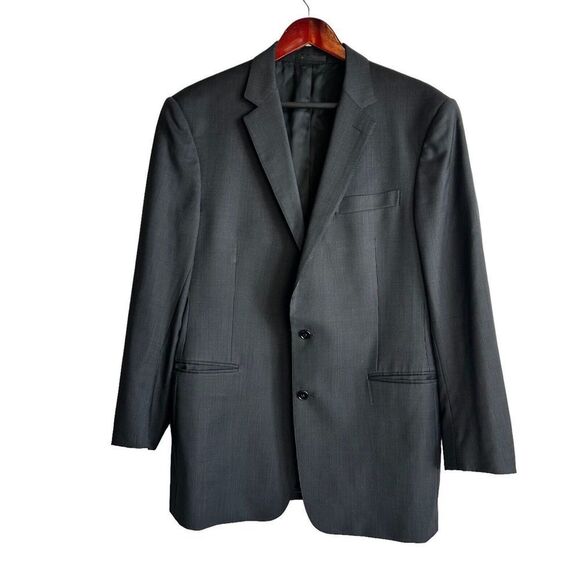Ralph Lauren Black Label Mens Pinstripe Jacket Blazer Sport Coat Wool Size 36 R